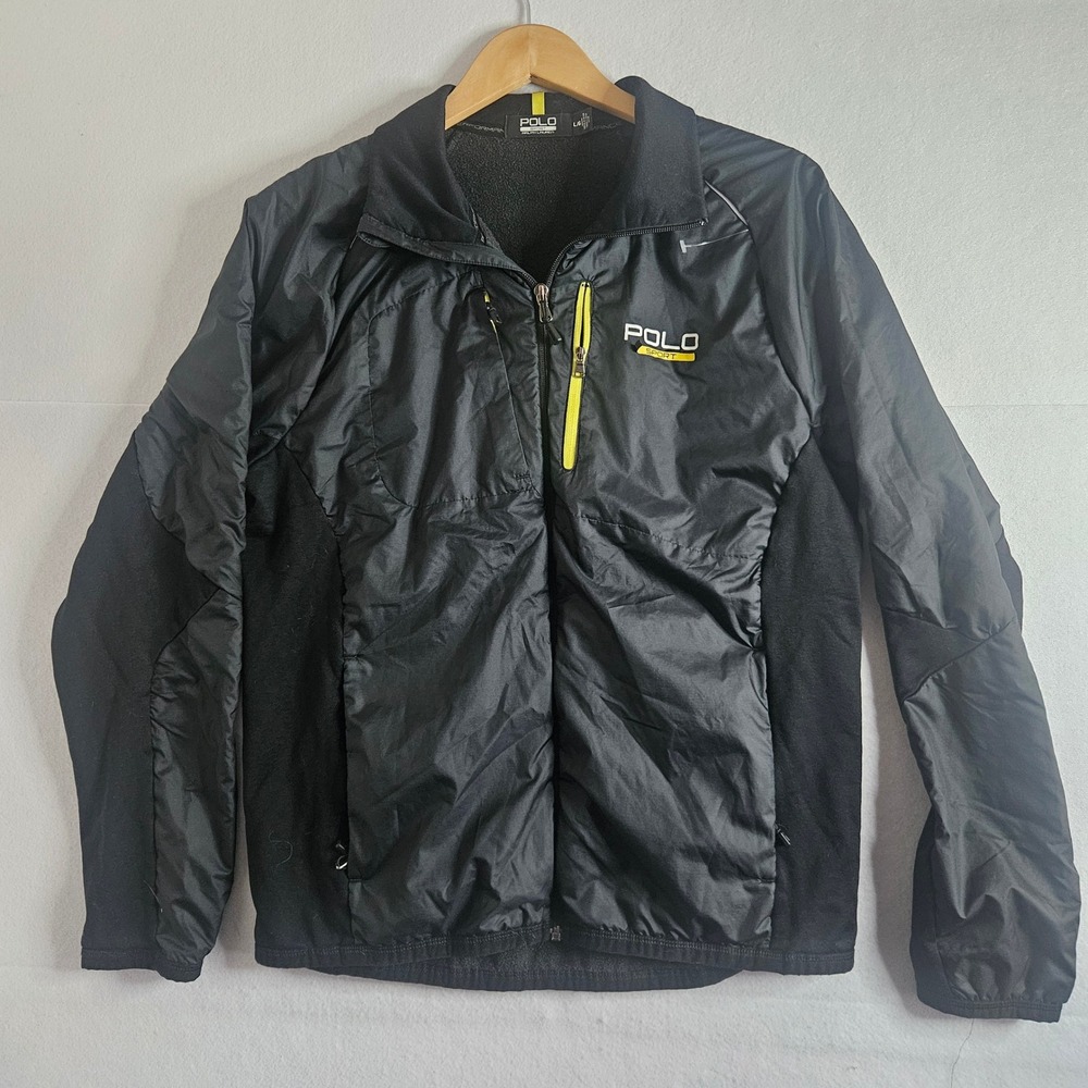 Polo Sport Ralph Lauren Performance Hybrid Jacket Black Neon Large RN41381
